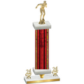 Premium Single Red Glacier Year Swimming Trophy