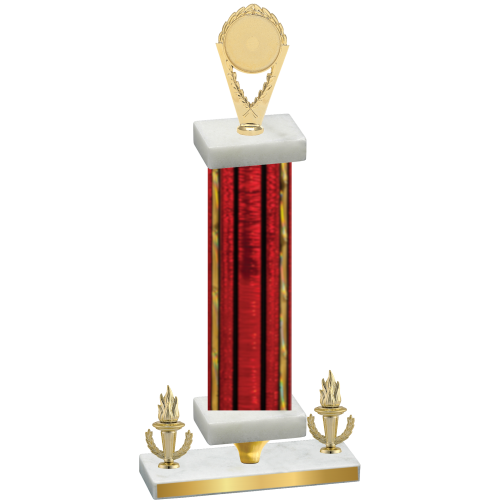 Premium Single Red Glacier Victory Insert Trophy