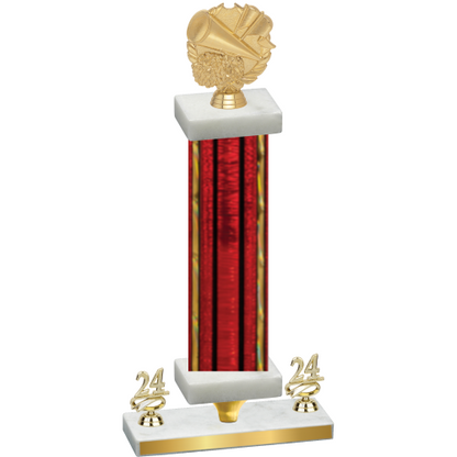 Premium Single Red Glacier Year Cheerleading Trophy