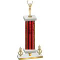 Premium Single Red Glacier Victory Victory Trophy