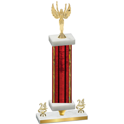 Premium Single Red Glacier Year Victory Trophy