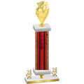 Premium Single Red Glacier Year Pickleball Trophy