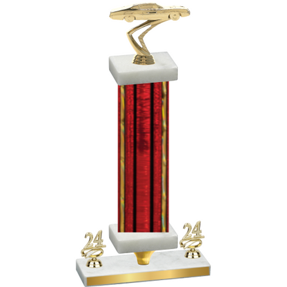 Premium Single Red Glacier Year Cars Trophy