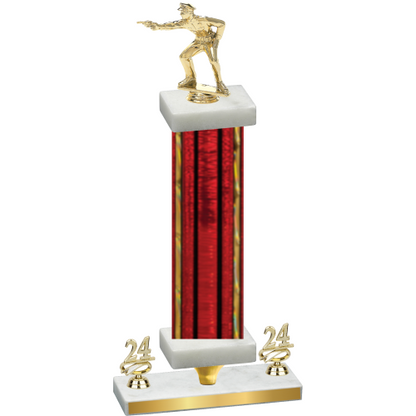 Premium Single Red Glacier Year Shooter Trophy