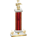 Premium Single Red Glacier First Place Music Trophy
