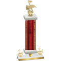 Premium Single Red Glacier Second Place Music Trophy