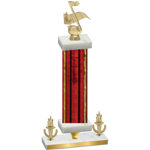 Premium Single Red Glacier Victory Music Trophy