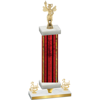 Premium Single Red Glacier Third Place Academics Trophy