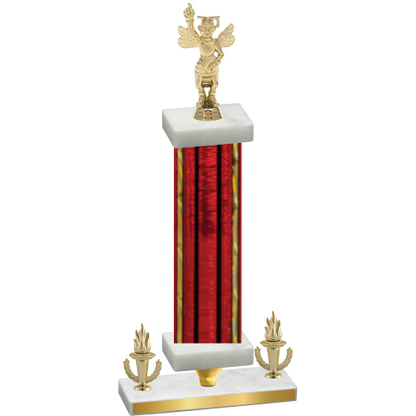 Premium Single Red Glacier Victory Academics Trophy