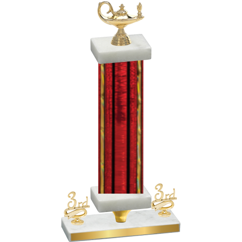 Premium Single Red Glacier Third Place Academics Trophy