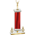 Premium Single Red Carbon Fiber Victory Victory Trophy