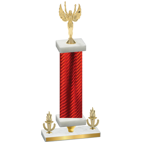 Premium Single Red Carbon Fiber Victory Victory Trophy