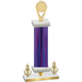 Premium Single Purple Carbon Fiber Victory Insert Trophy