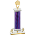 Premium Single Purple Carbon Fiber Year Insert Trophy