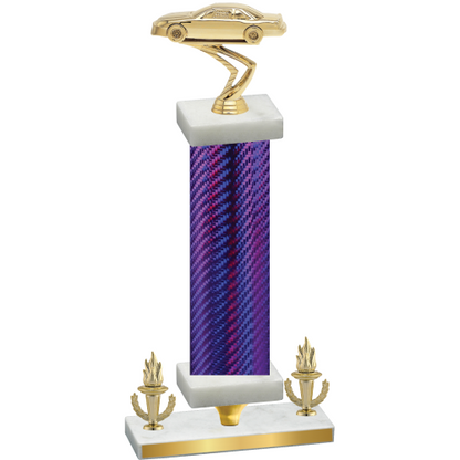 Premium Single Purple Carbon Fiber Victory Cars Trophy