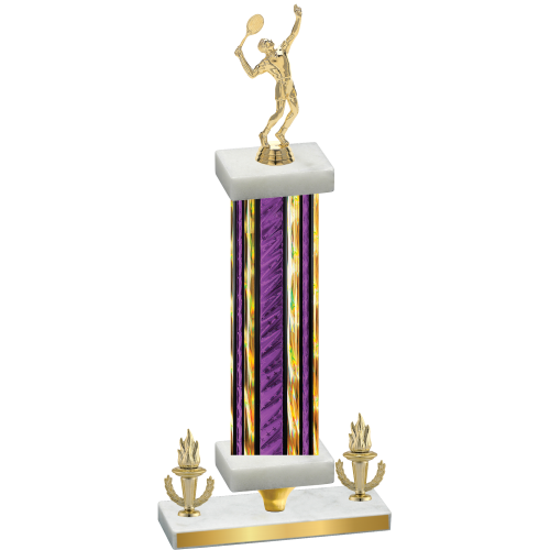 Premium Single Purple Glacier Victory Tennis Trophy