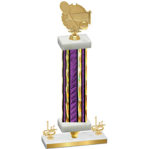 Premium Single Purple Glacier First Place Tennis Trophy