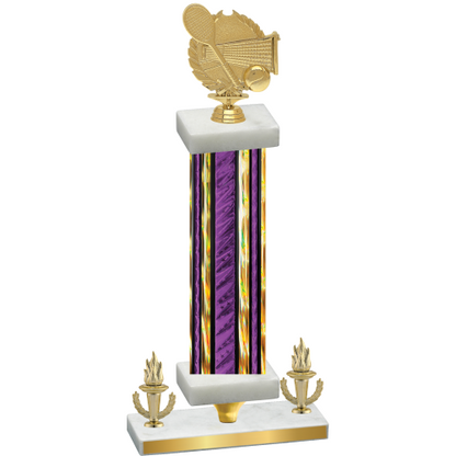 Premium Single Purple Glacier Victory Tennis Trophy