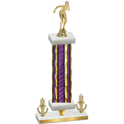 Premium Single Purple Glacier Victory Tennis Trophy