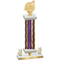 Premium Single Purple Glacier Year Swimming Trophy