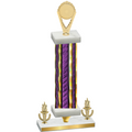Premium Single Purple Glacier Victory Insert Trophy