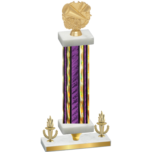 Premium Single Purple Glacier Victory Cheerleading Trophy