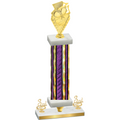 Premium Single Purple Glacier Third Place Pickleball Trophy