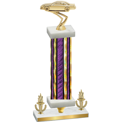 Premium Single Purple Glacier Victory Cars Trophy