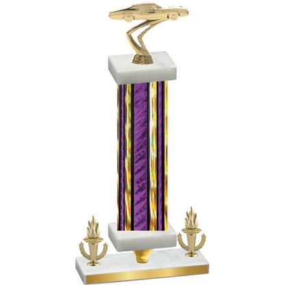 Premium Single Purple Glacier Victory Cars Trophy