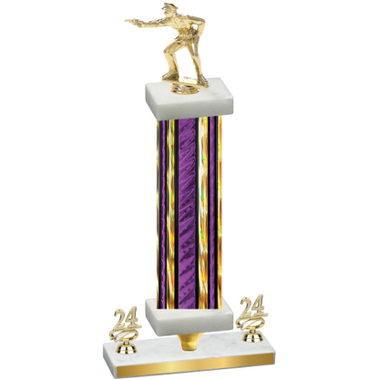 Premium Single Purple Glacier Year Shooter Trophy