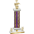 Premium Single Purple Glacier Year Music Trophy