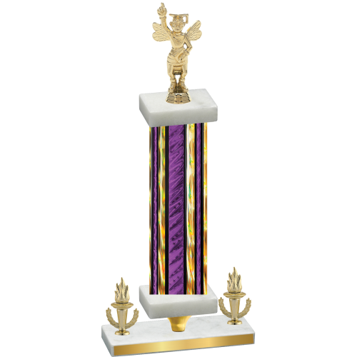 Premium Single Purple Glacier Victory Academics Trophy