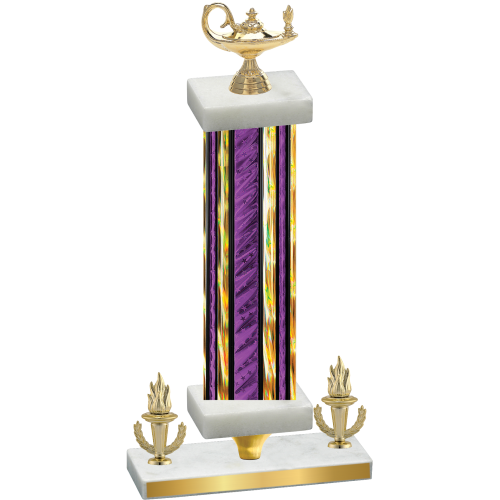 Premium Single Purple Glacier Victory Academics Trophy