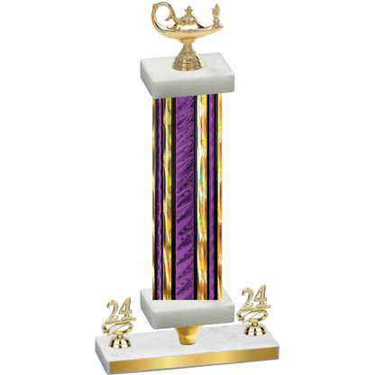 Premium Single Purple Glacier Year Academics Trophy