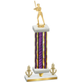 Premium Single Purple Glacier Victory Softball Trophy