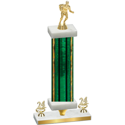 Premium Single Green Glacier Year Rugby Trophy