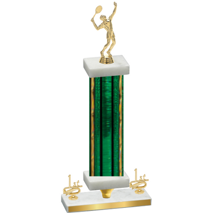 Premium Single Green Glacier First Place Tennis Trophy