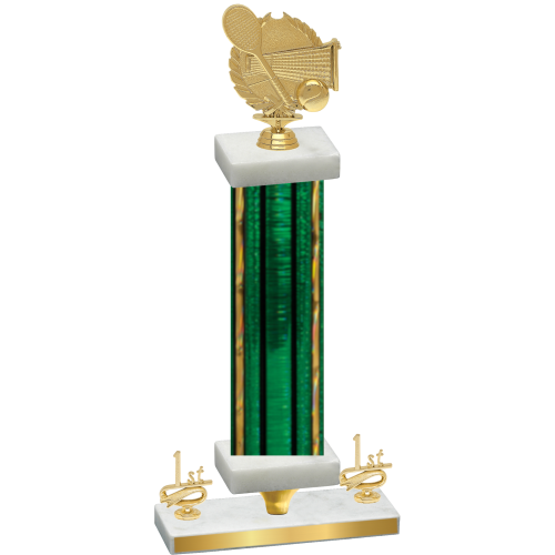 Premium Single Green Glacier First Place Tennis Trophy
