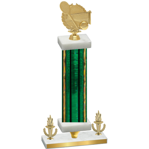 Premium Single Green Glacier Victory Tennis Trophy