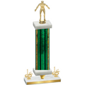 Premium Single Green Glacier First Place Wrestling Trophy