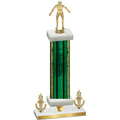 Premium Single Green Glacier Victory Wrestling Trophy