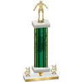 Premium Single Green Glacier Year Wrestling Trophy