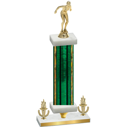 Premium Single Green Glacier Victory Tennis Trophy
