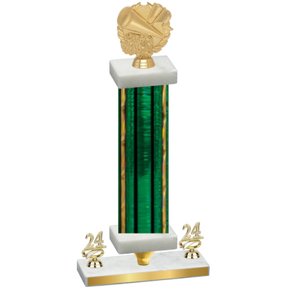 Premium Single Green Glacier Year Cheerleading Trophy