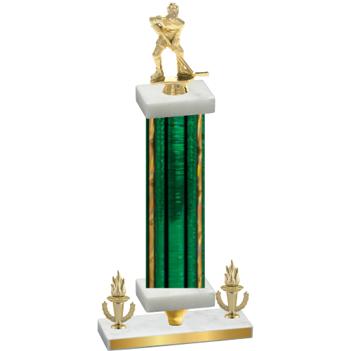 Premium Single Green Glacier Victory Hockey Trophy