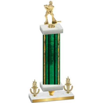 Premium Single Green Glacier Victory Hockey Trophy