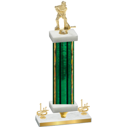Premium Single Green Glacier First Place Hockey Trophy