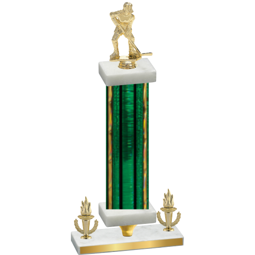 Premium Single Green Glacier Victory Hockey Trophy