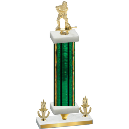 Premium Single Green Glacier Victory Hockey Trophy