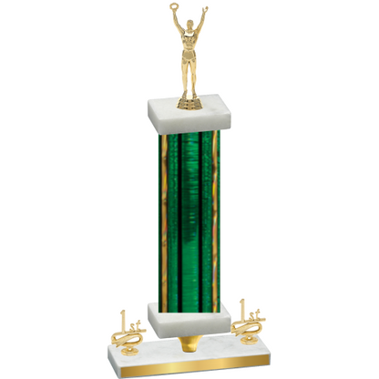Premium Single Green Glacier First Place Victory Trophy